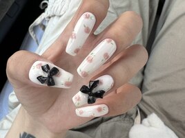 リボン×薔薇デザイン