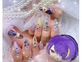 痛ネイル　推しネイル　手書き