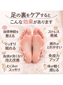 リラックス空間 しずく/足裏効果
