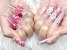 トイネイル(toinail)/薔薇アートで可愛さ増し増し◎