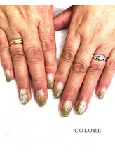 クロレ(COLORE)/自然派、癒しネイルで秋モード♪