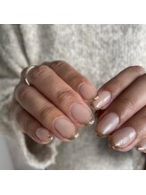 リノ(lino)/ミラーフレンチネイル