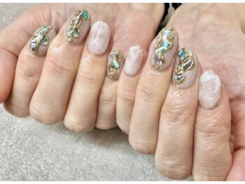 ネイルサロンファストネイルプラス 新宿店(FAST NAIL PLUS)/2024夏ネイル【シェルネイル】