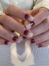 アトリエヨル(atelier yol)/プラムカラーのグラデ