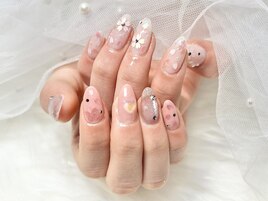 春の桜ネイル