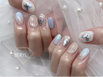 ベリル(BERYL)の写真/気分があがる指先♪『夏』のお洒落かわいいトレンドArt続々*【Jr.ネイリスト】シンプルアートコース¥3000