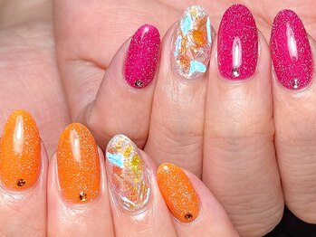 モルフォ 千駄ヶ谷(Morpho)/蓄光フラッシュネイル♪