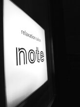 ノテ(note)/こちらの看板が目印です。