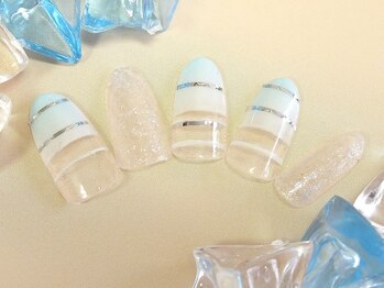 エムネイル(M Nail)/夏ネイル(ボーダー)