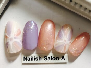ネイリッシュサロン エー(Nailish Salon A)/2017/フラワーネイル