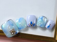 トータルビューティーアンドアズフローラ(Total Beauty & a`s Flora)/キラキラブルー★フット