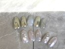 ミラーネイル×シェルデザイン