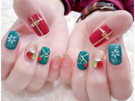 #クリスマス#ショートネイル
