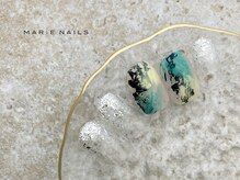 マリー ネイルズ いわきラトブ店(MARIE NAILS)/ラメ 初夏 新規5500円税込 0515b