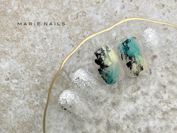 マリー ネイルズ いわきラトブ店(MARIE NAILS)/ラメ 初夏 新規5500円税込 0515b