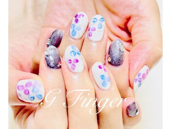 ジーフィンガー 大井町店(G Finger)/紫陽花ネイル