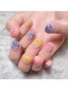夏祭りネイル