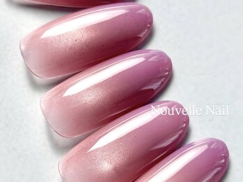 ヌーベルネイル(Nouvelle Nail)の写真/【スキンカラー/ワンカラー/ワンポイントアート】で抜け感ネイル☆普段のファッションにも合わせやすい◎