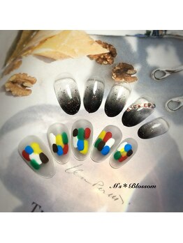 ネイルサロンアンドスクールエムズブロッサム(Nailsalon & school M's Blossom)/定額制ジェルコース￥5100