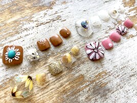 8月限定 定額フットネイル