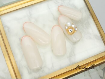 アンベリール 横浜店(Embellir)/(1074)きれいめビジューネイル