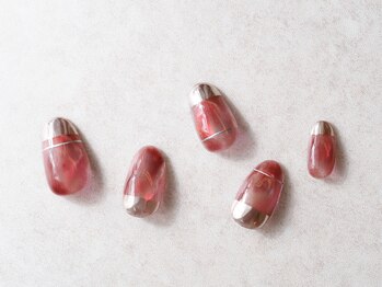 ネイルサロン ソウ 京橋店(Nail Salon Sou)/透け感ボルドー
