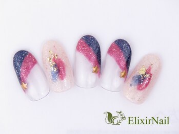エリクサーネイル 池袋(Elixir Nail)/定額b カジュアル/クーポン使用