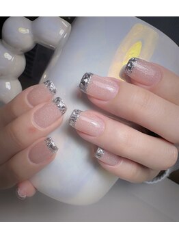 サムズアップネイル(thumbs up nail)/ガラスフレンチ