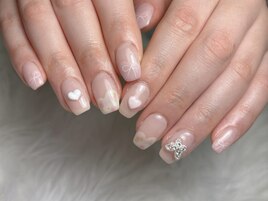 小花柄ネイル