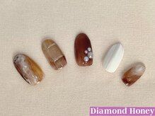 ダイアモンド ハニー(Diamond Honey)/ラテ風ネイル