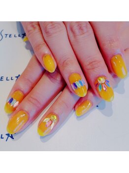 ネイルサロン ステラ(Nail Salon STELLA)/【ジェル】大人イエロー