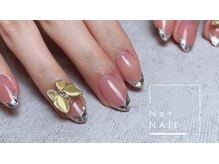 エヌエープラスネイル 葛西本店(Na+nail)/ガラスフレンチ7980円