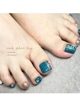 イリー(ily)/クリスマスフットネイル