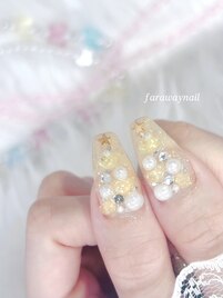 推しカラーでツリーネイル♪
