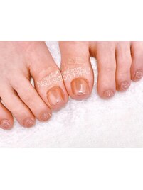 ピンクゴールドネイル