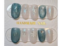 ラ ローズリー 小石川(La.Roseraie)/オフィスネイル/冬ネイル/8900