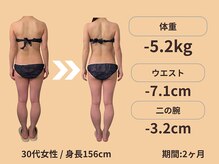 エステティックトレーニングサロン ボディネイト(Body Nate)の雰囲気（【平均3ヶ月-8kg】お客様Before/after.ブライダルダイエットも♪）