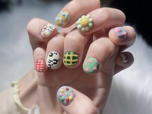 LUMINA NAILS/アート ショート 個性派