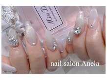 アネラ(Anela)/マグネット×ビジューネイル