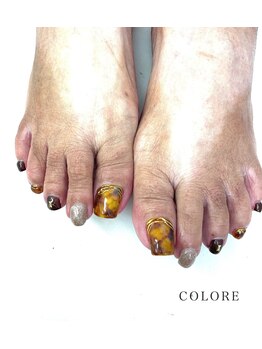 クロレ(COLORE)/秋のべっ甲トリコロールスタイル