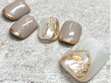 チェリーズネイル(Cherrys Nail)/ゴールド アクセント ネイル