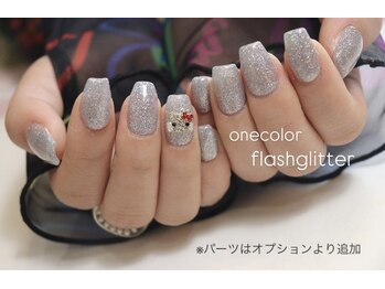ネイルサロン アロング(ALONG)/フット/フラッシュラメネイル