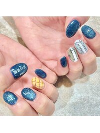 推しネイル/マグネット/ブルー