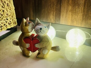 アジアンリラクゼーション ヴィラ 大分萩原店(asian relaxation villa)/寄り添うバリネコちゃん♪