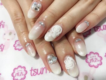 ネイルサロン 爪吉/3Dのお花で特別感を味わう♪
