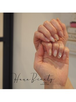 ハナビューティ アシヤ(Hana Beauty Ashiya)/おっきなスワロフスキーネイル♪