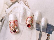 ネイルサロンフォーユー(for u)/和柄ネイル♪￥8980