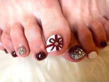 アミュリー ネイル アトリエ(Amury nail atelier)/フラッシュラメ クリスマス 正月