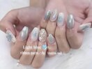 水色ネイル