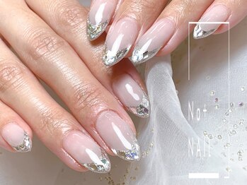 エヌエープラスネイル 葛西本店(Na+nail)/ガラスフレンチシールバー7980円